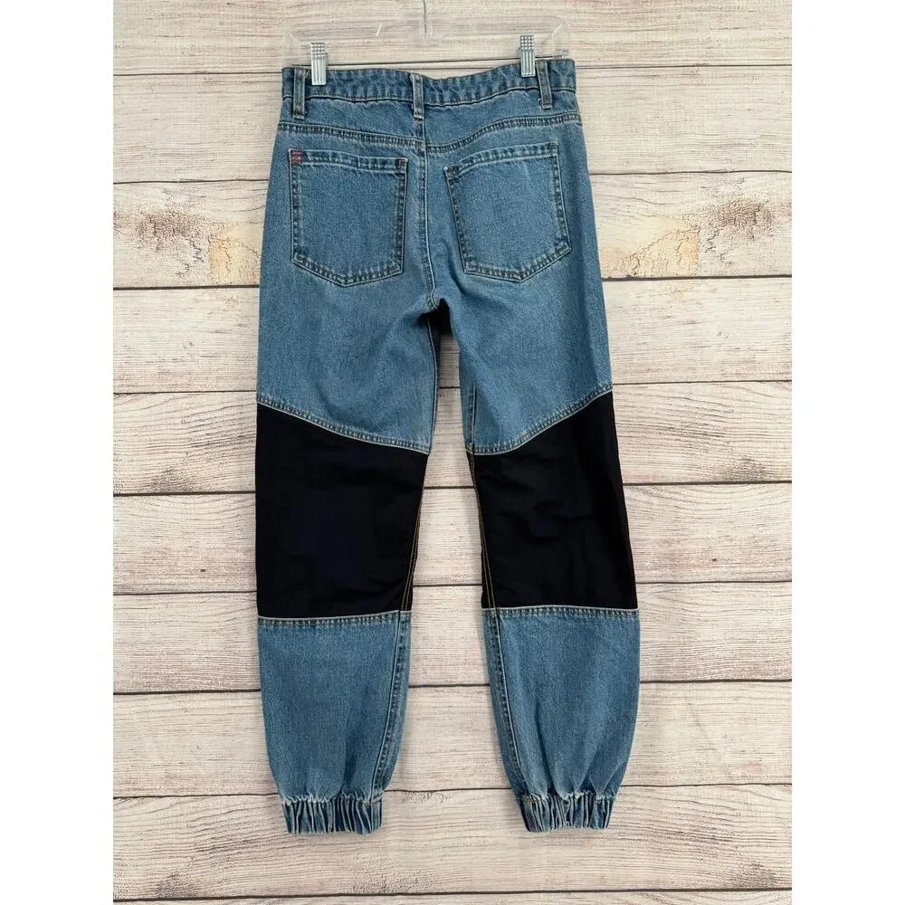 BDG Urban Outfitters Jeans Womens 25‎ Patchwork Nylon Panel Jogger Denim Pants